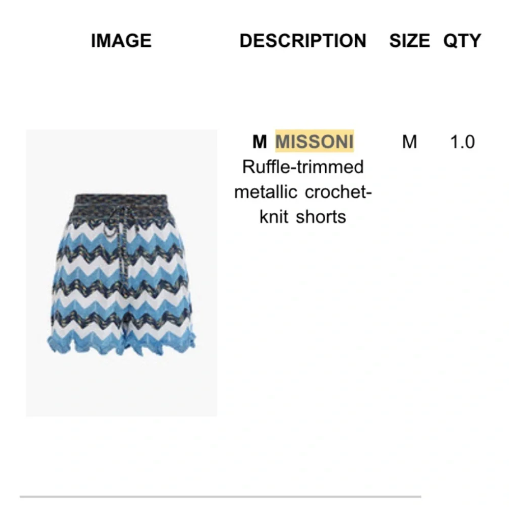 NWT Missoni Shorts - Picture 8 of 8